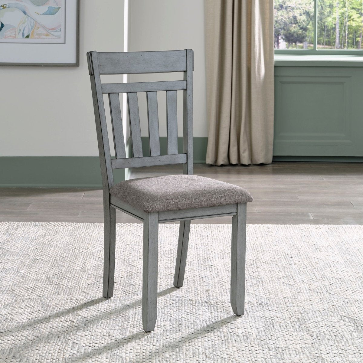 Newport - Splat Back Side Chair (RTA) - Gray Side Chairs by Liberty Furniture - Walls Furniture & Mattress