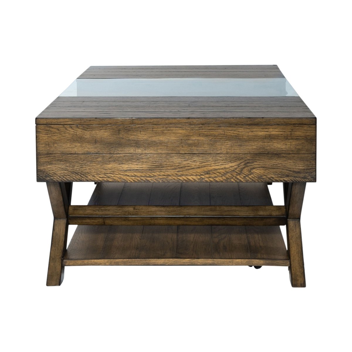 Lennox - Display Cocktail Table - Dark Brown Cocktail Tables by Liberty Furniture - Walls Furniture & Mattress