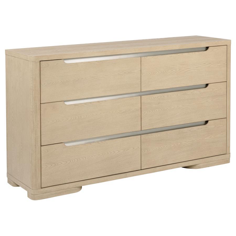 Ladera - 6 - Drawer Bedroom Dresser Dressers by Coaster Fine Furniture - Walls Furniture & Mattress