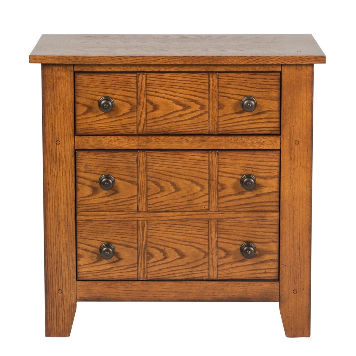 Grandpas Cabin - Nightstand - Light Brown Accent Nightstands by Liberty Furniture - Walls Furniture & Mattress