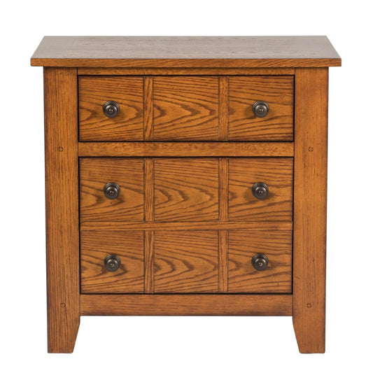 Grandpas Cabin - Nightstand - Light Brown Accent Nightstands by Liberty Furniture - Walls Furniture & Mattress