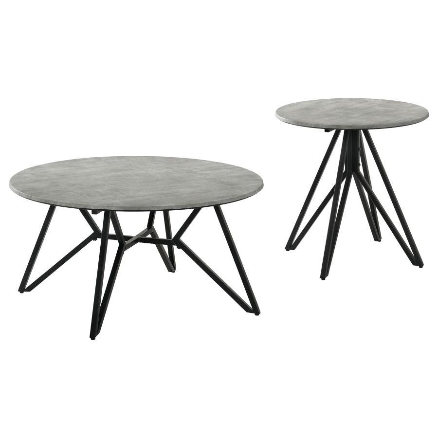Hadi - Round Smarttop Coffee Table Set Table Sets by Coaster Fine Furniture - Walls Furniture & Mattress