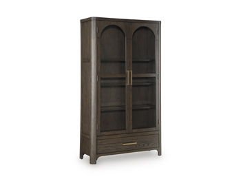 Radkin - Display Cabinet - Burnished Brown Display Cabinets by Signature Design by Ashley® - Walls Furniture & Mattress
