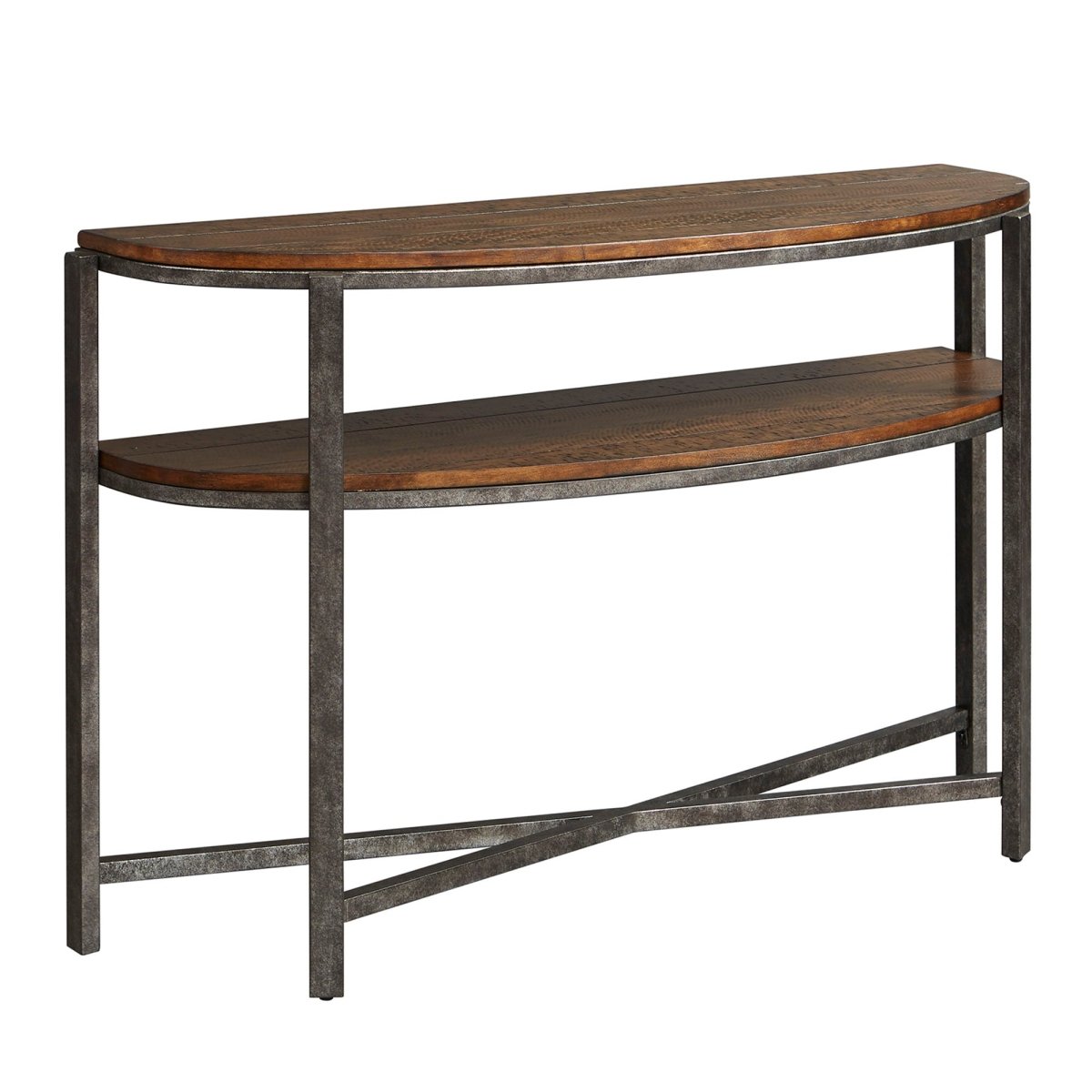 Breckinridge - Demilune Sofa Table - Dark Brown Sofa Tables by Liberty Furniture - Walls Furniture & Mattress
