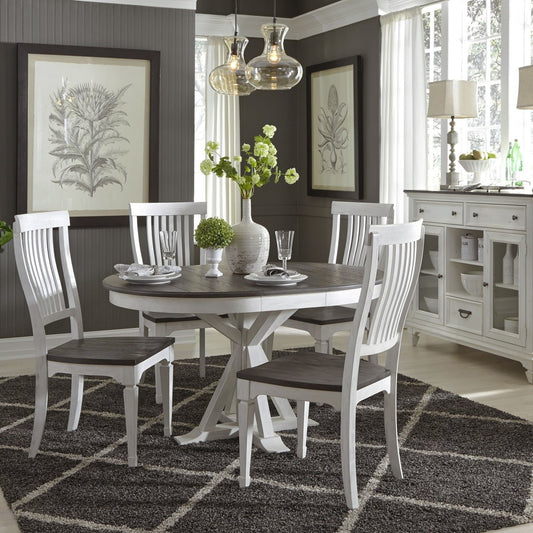 Allyson Park - Pedestal Table Set 5 Piece Dining Room Sets by Liberty Furniture - Walls Furniture & Mattress