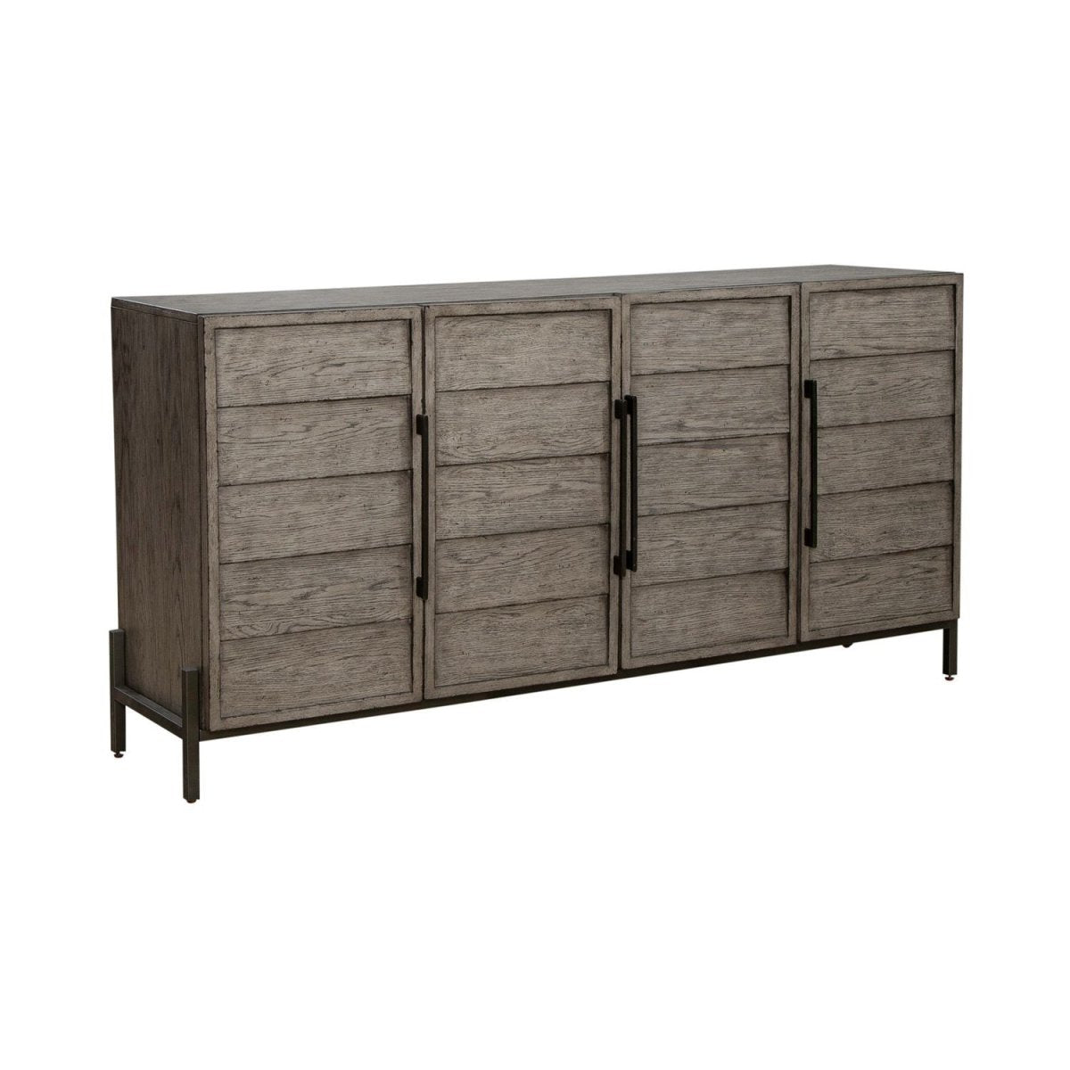 Pelicans Buff - 74" Accent TV Console - Gray TV Stands by Liberty Furniture - Walls Furniture & Mattress