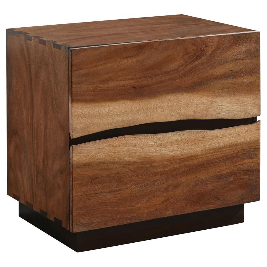 Winslow - 2 - Drawer Nightstand - Smokey Walnut Accent Nightstands by CoasterElevations - Walls Furniture & Mattress