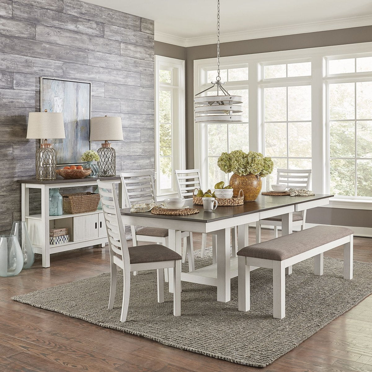 Brook Bay - Trestle Table Set 5 Piece Dining Room Sets by Liberty Furniture - Walls Furniture & Mattress