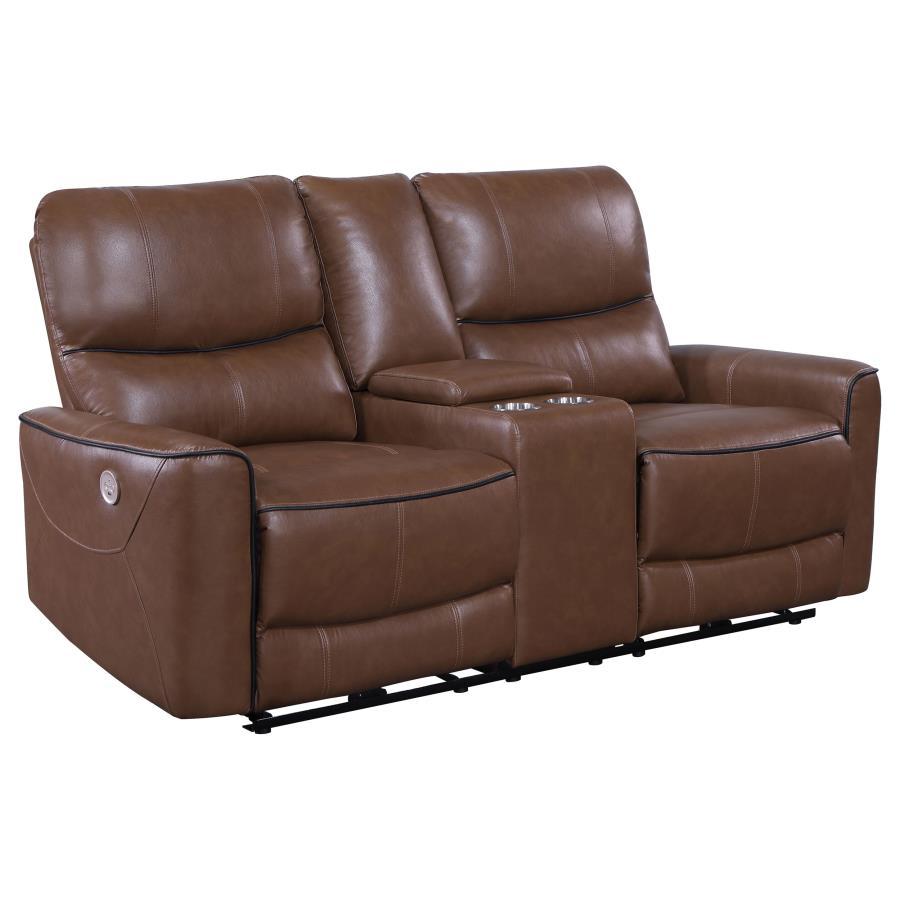Greenfield - Upholstered Power Reclining Loveseat Reclining Loveseats by Coaster Fine Furniture - Walls Furniture & Mattress