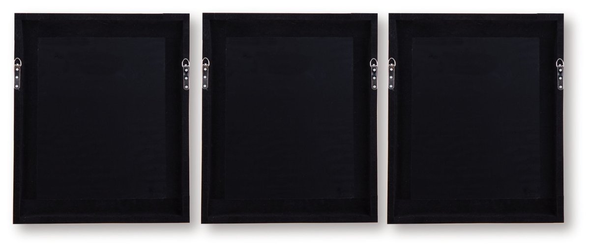 Hendridge - Taupe / White - Wall Art Set (Set of 3) Framed Print Sets by Signature Design by Ashley® - Walls Furniture & Mattress