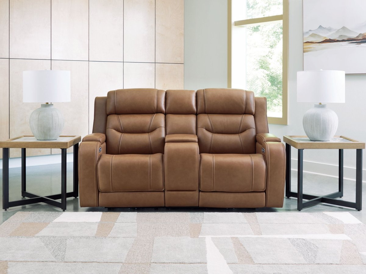 Knightington - Power Reclining Loveseat With Audio Seating Reclining Loveseats by Signature Design by Ashley® - Walls Furniture & Mattress