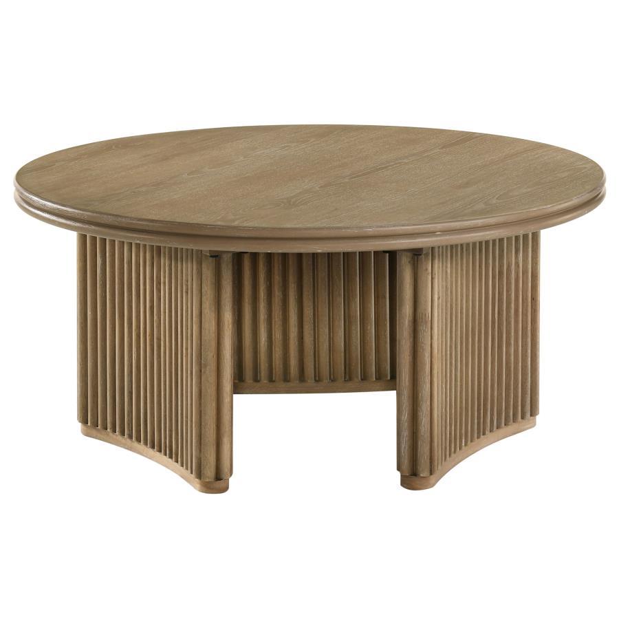 Adina - Round Wood Table End Tables by Coaster Fine Furniture - Walls Furniture & Mattress
