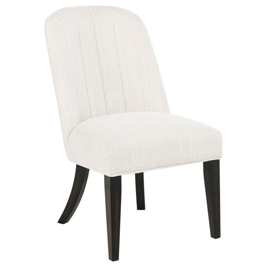 Leandro - Upholstered Dining Side Chair (Set of 2) - Cream Chair Sets by Coaster Fine Furniture - Walls Furniture & Mattress