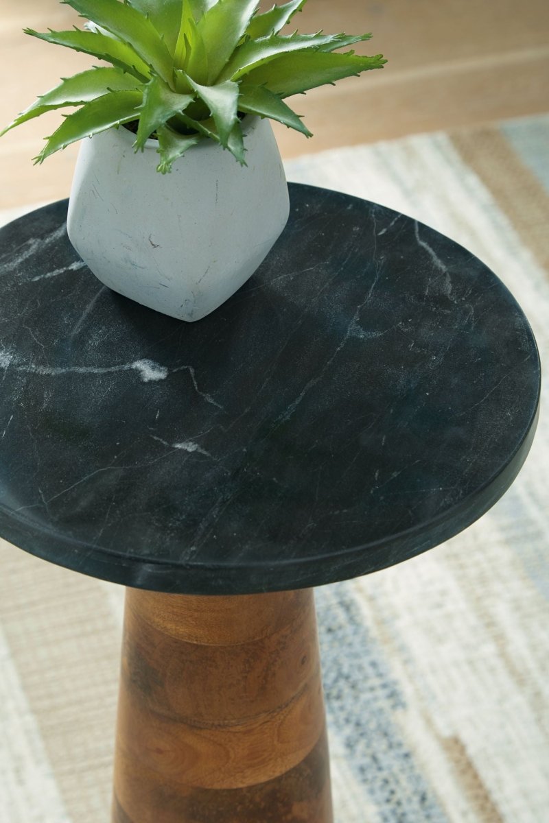 Quinndon - Accent Table - Brown / Black Accent Tables by Signature Design by Ashley® - Walls Furniture & Mattress