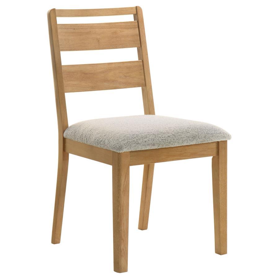 Duncan - Ladder Back Dining Side Chair (Set of 2) - Washed Oak Chair Sets by Coaster Fine Furniture - Walls Furniture & Mattress