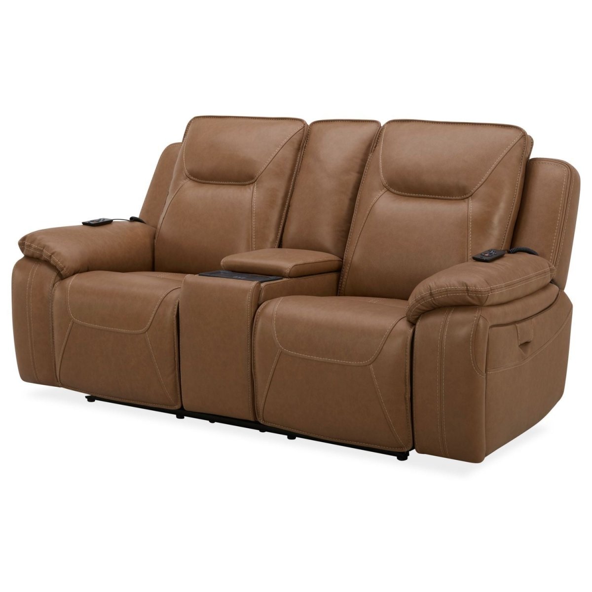 Callihan - Loveseat With Console P3 & ZW - Brown Reclining Loveseats by Liberty Furniture - Walls Furniture & Mattress