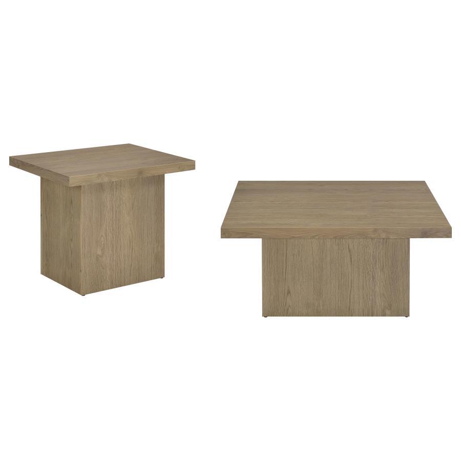 Devar - Square Coffee Table Set Table Sets by Coaster Fine Furniture - Walls Furniture & Mattress