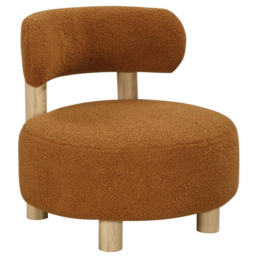 Zonie - Boucle Upholstered Barrel Back Accent Chair Accent Chairs by CoasterEveryday - Walls Furniture & Mattress
