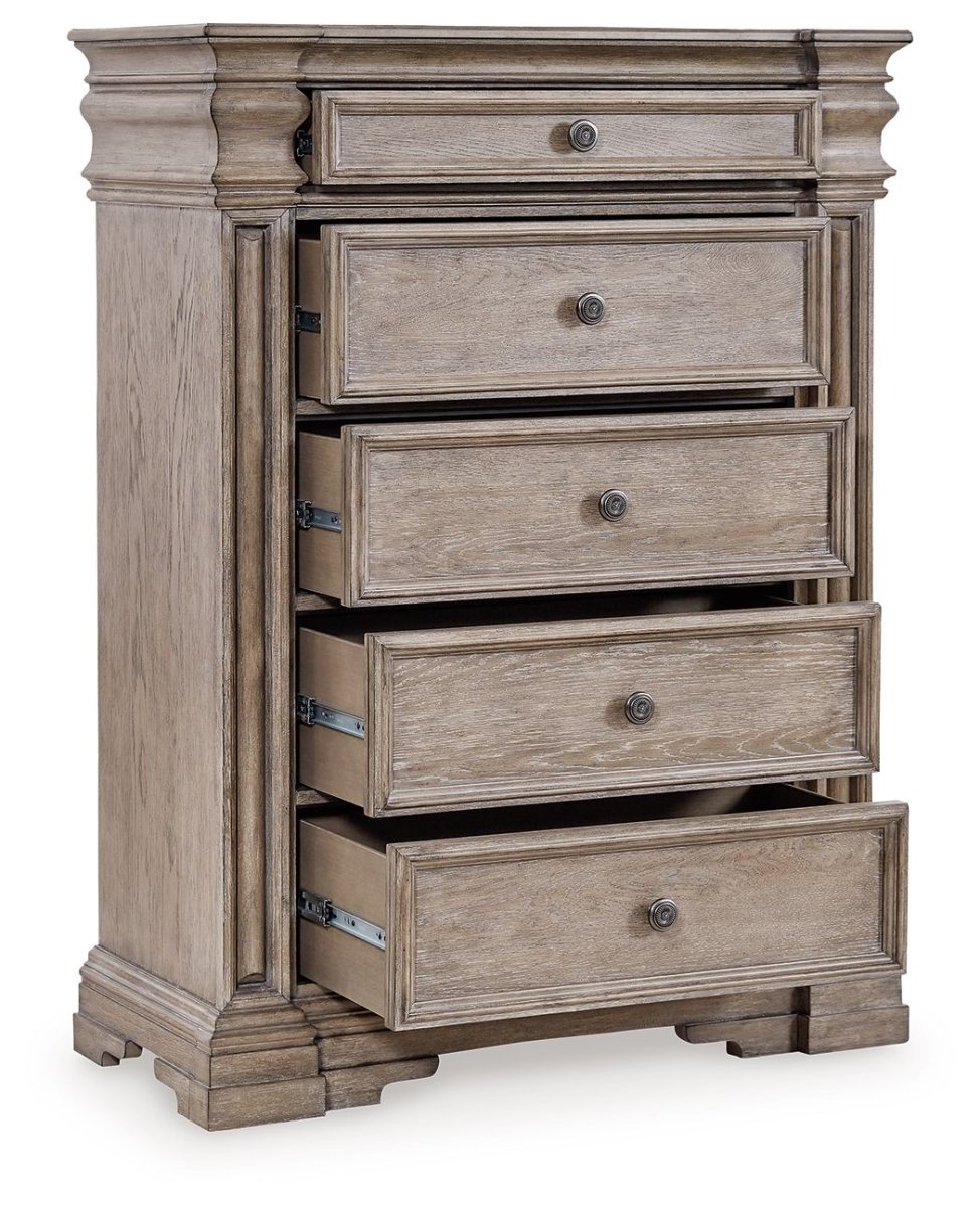 Blairhurst - Five Drawer Chest - Light Grayish Brown Accent Chests by Signature Design by Ashley® - Walls Furniture & Mattress