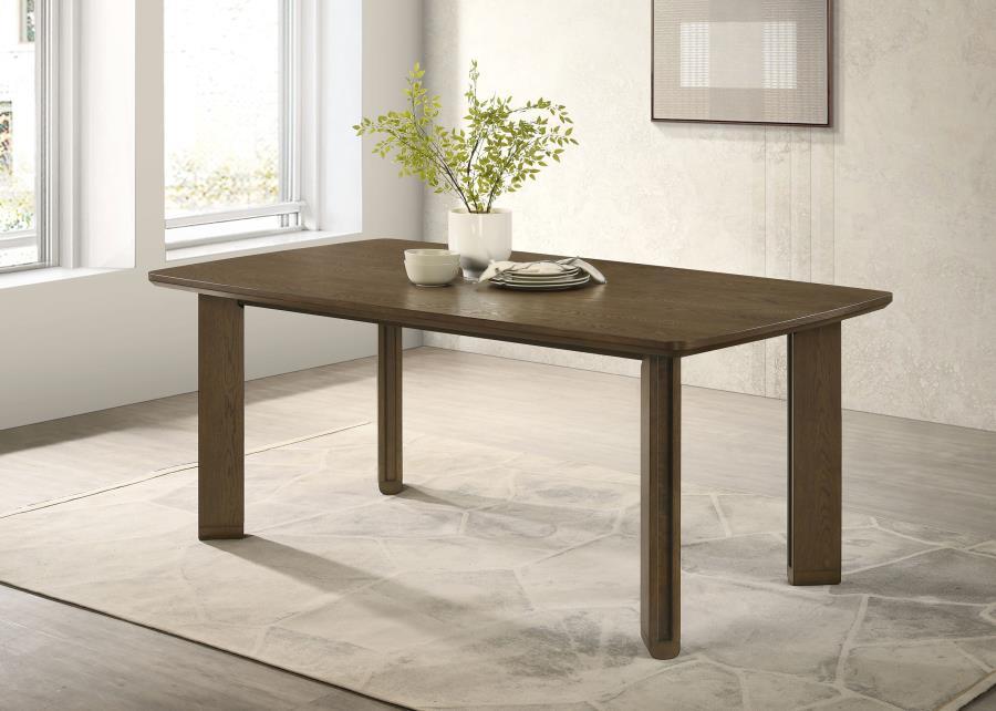 Ottowa - Rectangular Wood Dining Table - Brown Dining Tables by Coaster Fine Furniture - Walls Furniture & Mattress
