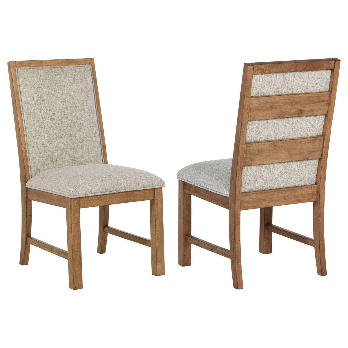 Bruner - Upholstered Dining Side Chair (Set of 2) - Brown Chair Sets by Coaster Fine Furniture - Walls Furniture & Mattress