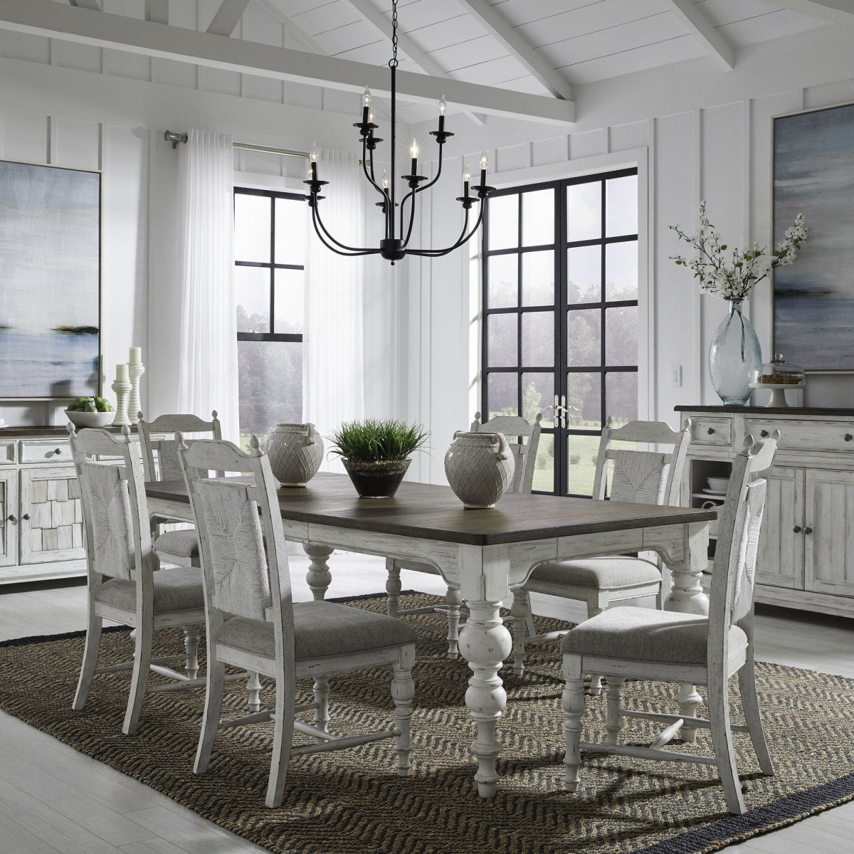 River Place - Rectangular Table Set 5 Piece Dining Room Sets by Liberty Furniture - Walls Furniture & Mattress