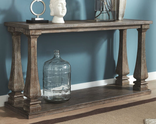 Johnelle - Sofa Table - Gray Sofa Tables by Signature Design by Ashley® - Walls Furniture & Mattress