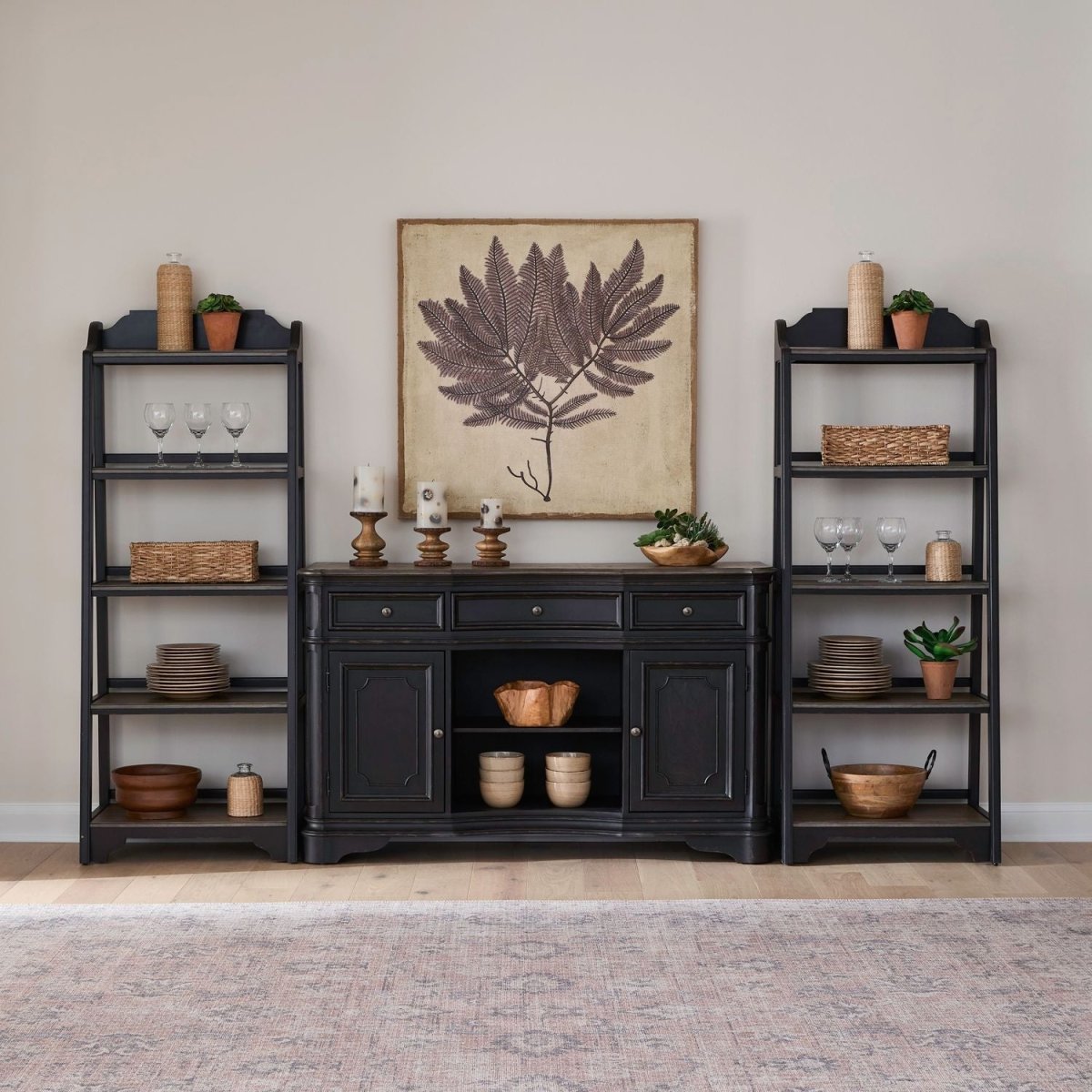 Magnolia Manor - 3 Piece Home Office Set 3 Piece Home Office Sets by Liberty Furniture - Walls Furniture & Mattress