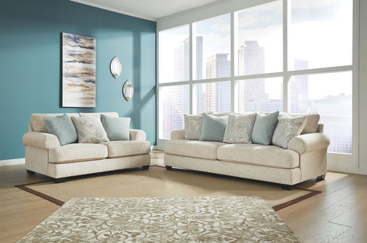 Monaghan - Living Room Set Stationary Chair & Ottoman by Ashley® - Walls Furniture & Mattress