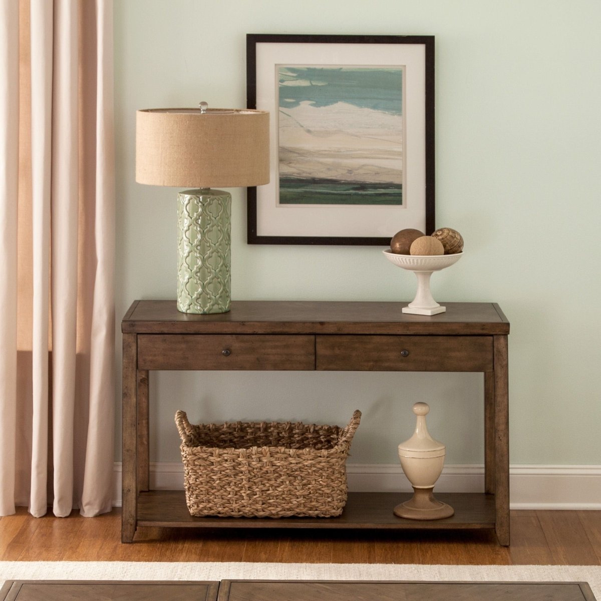 Mitchell - Sofa Table - Dark Brown Sofa Tables by Liberty Furniture - Walls Furniture & Mattress