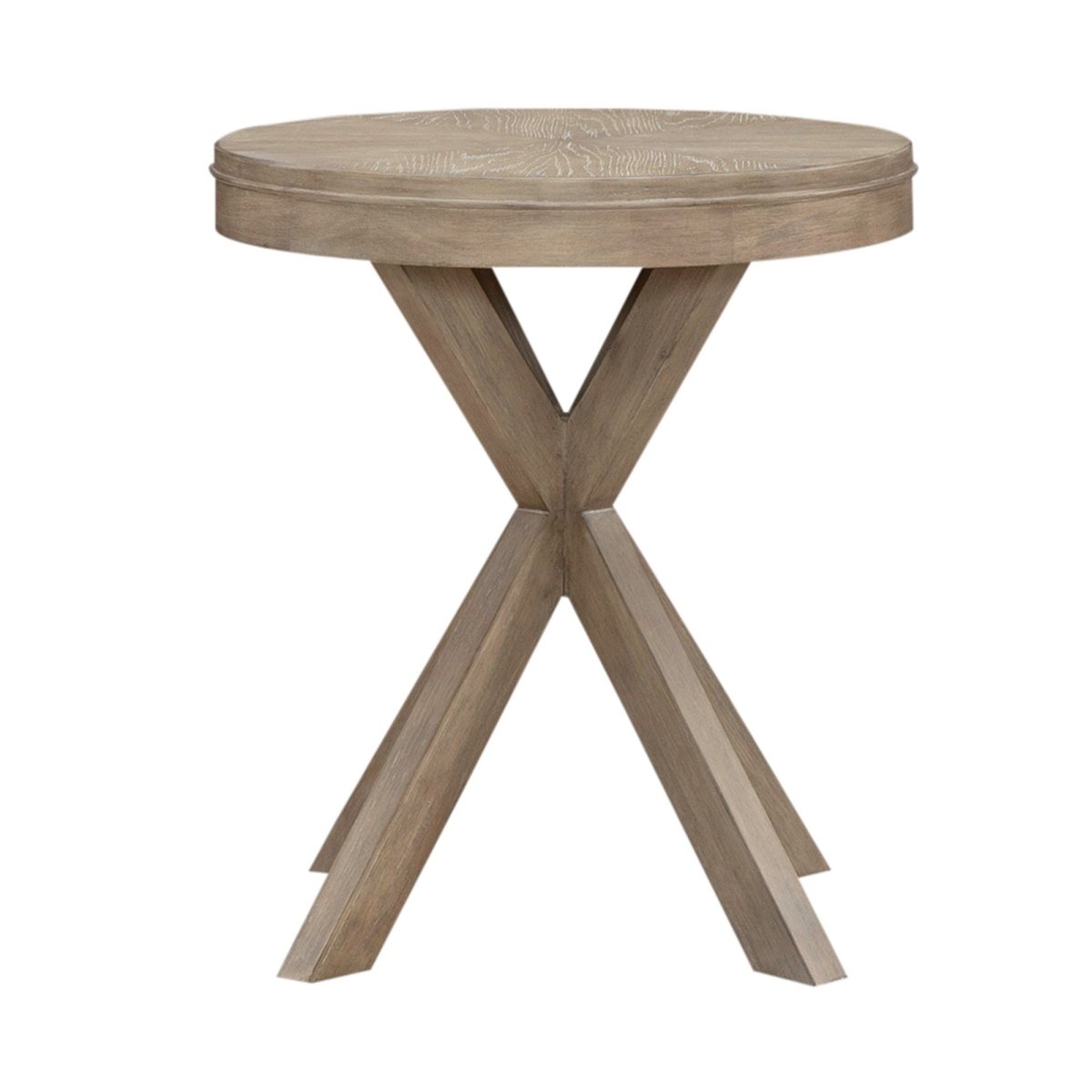 Brentwood - Round End Table - Sandstone End Tables by Liberty Furniture - Walls Furniture & Mattress