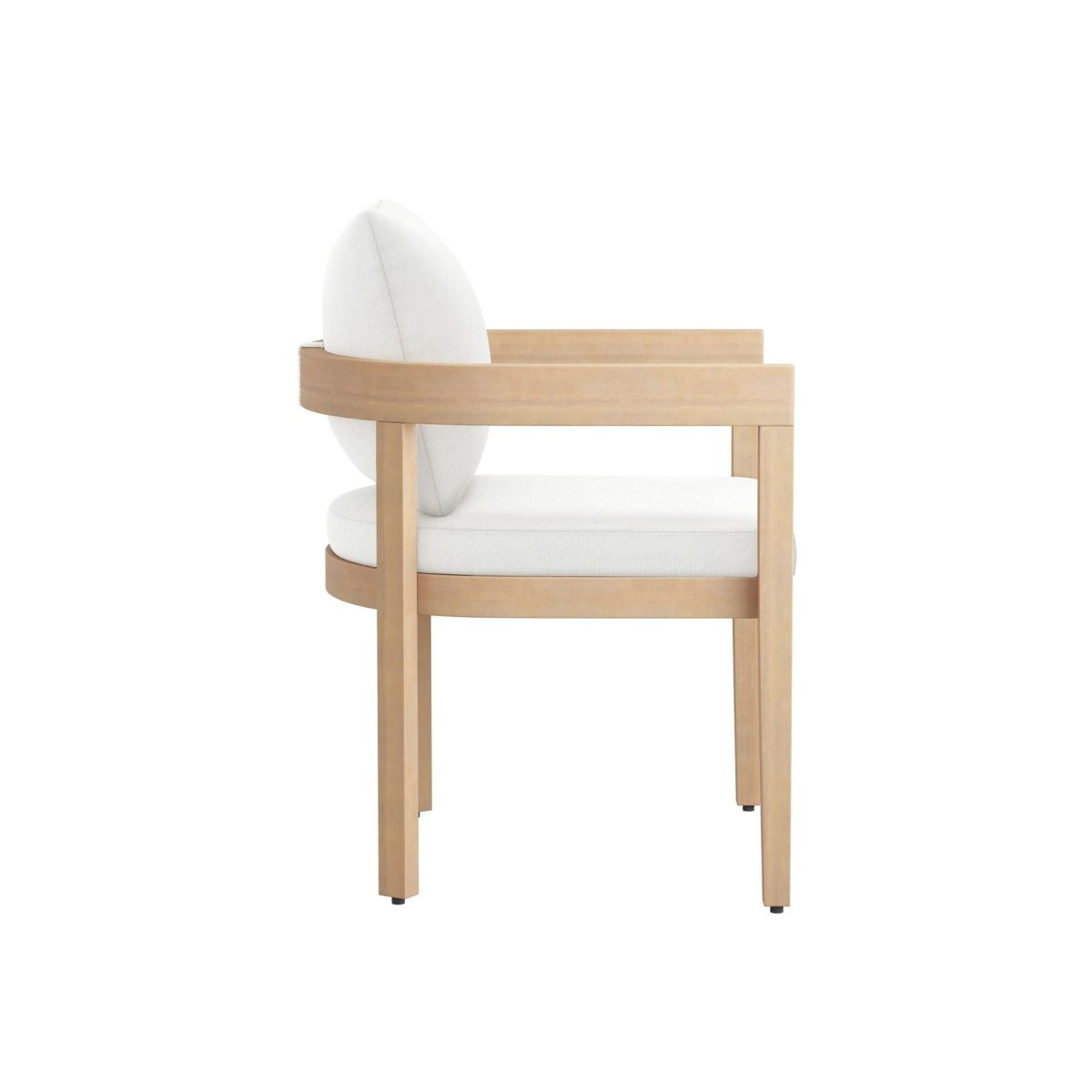 Wesley - Patio Side Chair With Cushion - White Arm Chairs by New Classic - Walls Furniture & Mattress