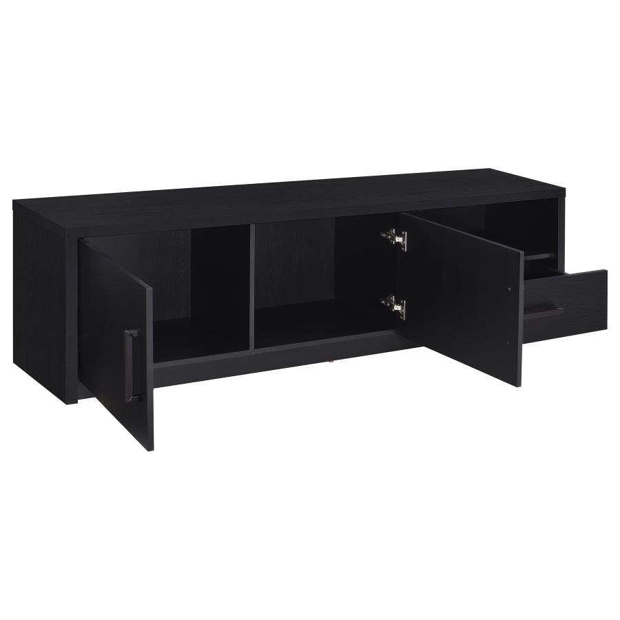 Murray - 70" 2 - Door TV Stand Media Console - Black TV Stands by Coaster Fine Furniture - Walls Furniture & Mattress