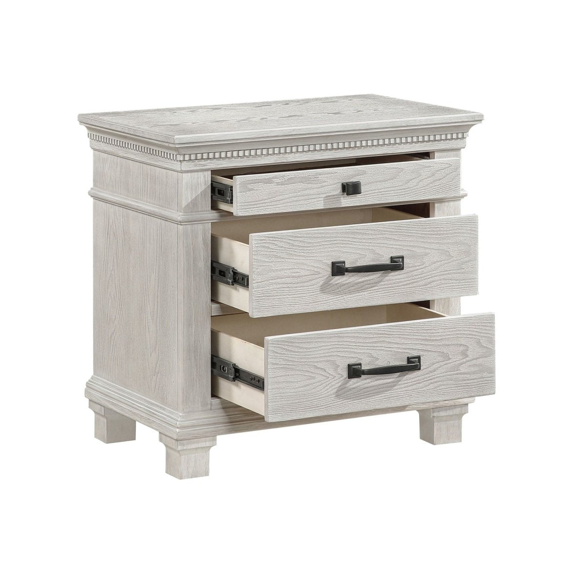 Silver Sands - Nightstand - Gray Accent Nightstands by New Classic - Walls Furniture & Mattress