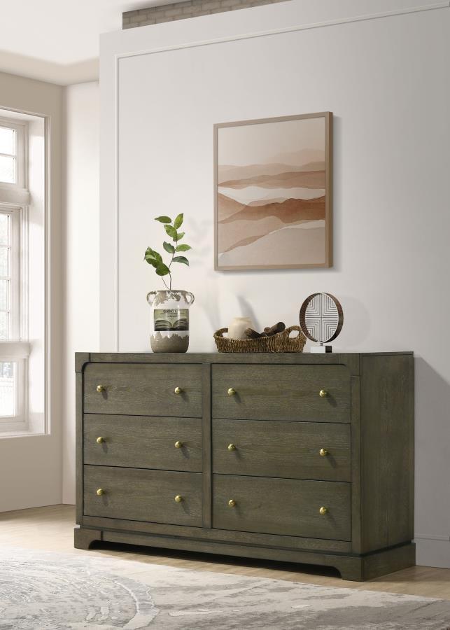 Gran Park - 6 - Drawer Dresser Cabinet Dressers by Coaster Fine Furniture - Walls Furniture & Mattress