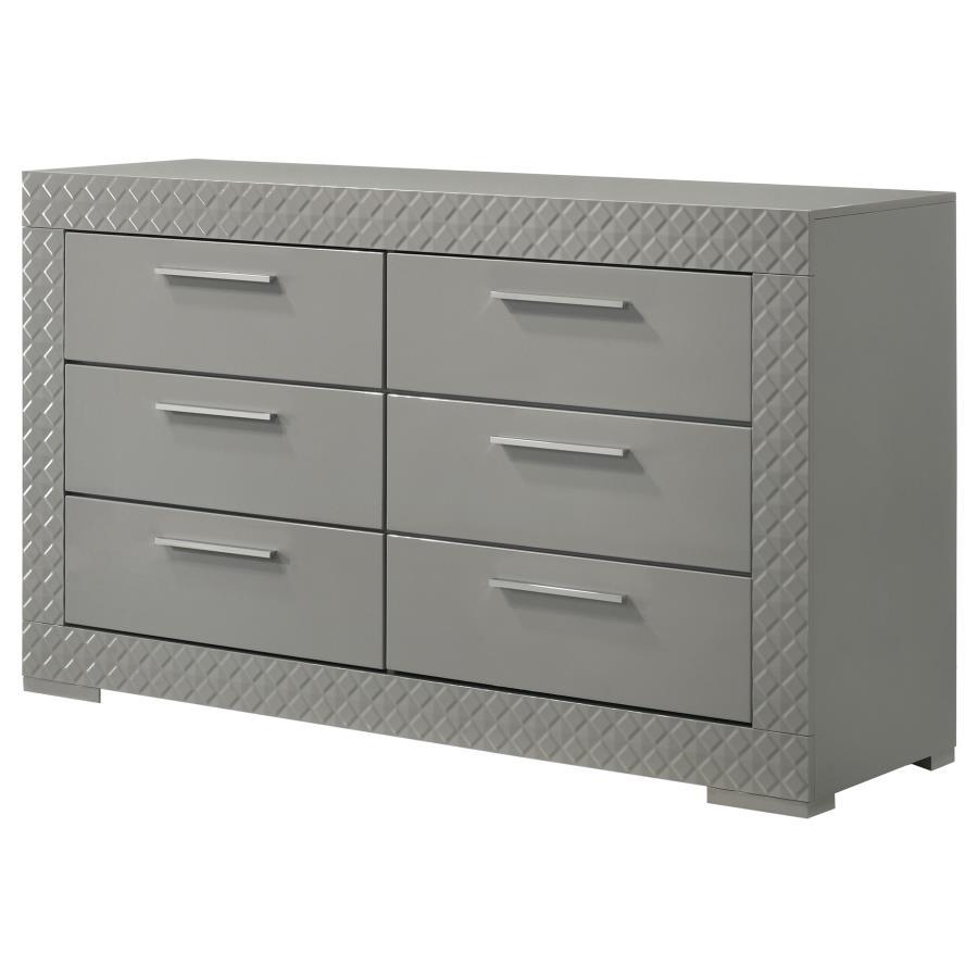 Ives - 6 - Drawer Dresser Dressers by Coaster Fine Furniture - Walls Furniture & Mattress
