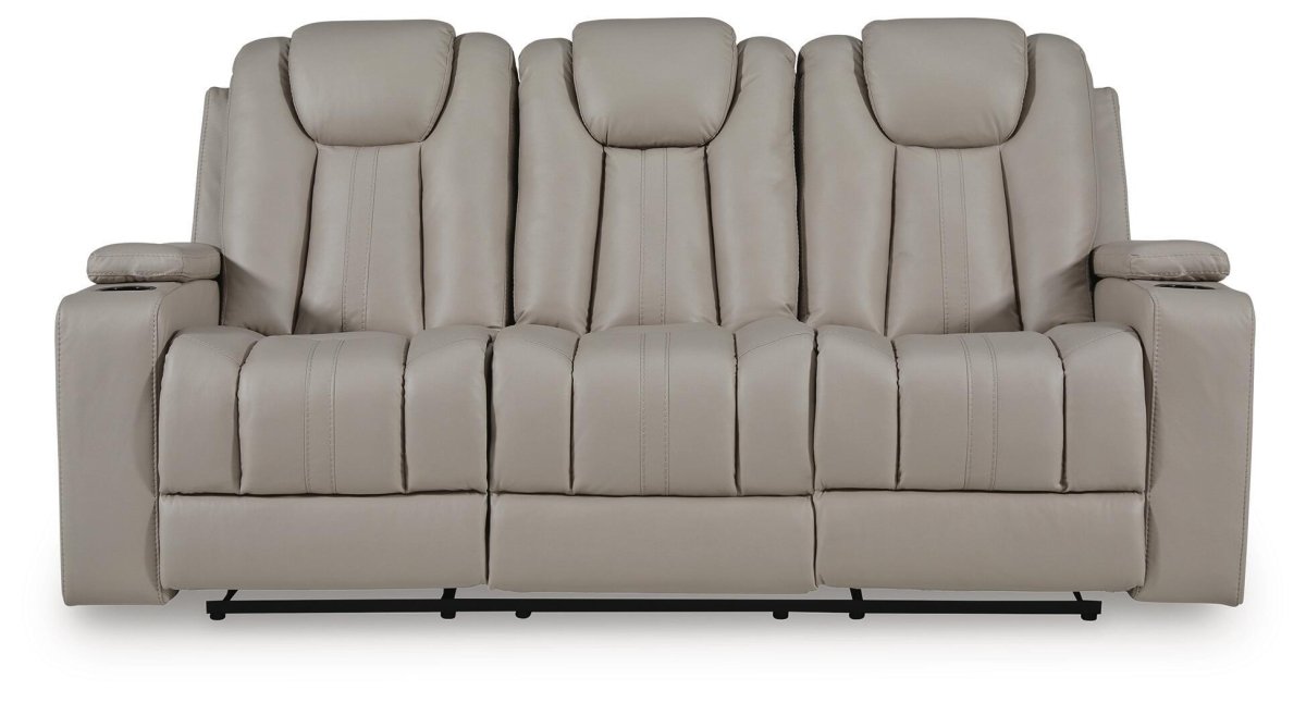 Elevate Edges - Reclining Sofa With Drop Down Table - Coin Reclining Sofas by Signature Design by Ashley® - Walls Furniture & Mattress