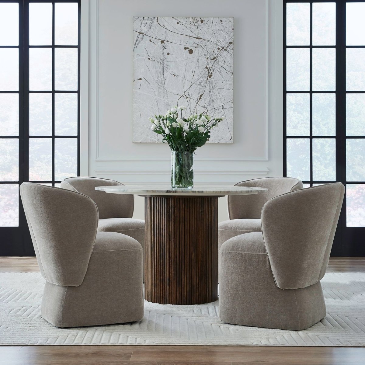 Accent Dining - Dining Chair With Casters Side Chairs by Liberty Furniture - Walls Furniture & Mattress