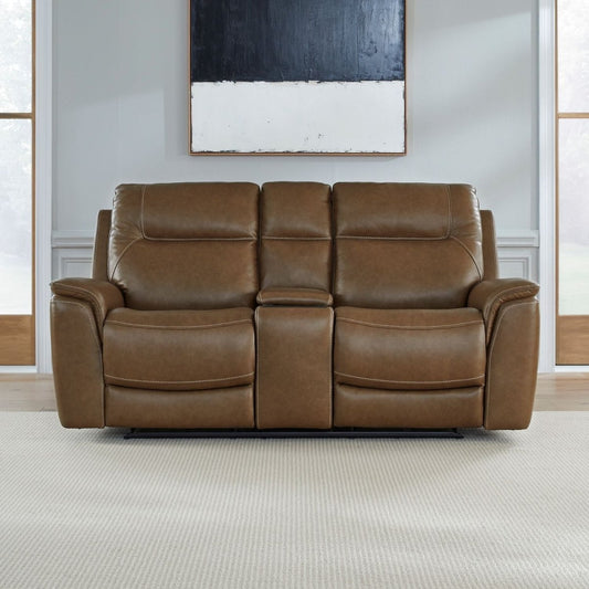 Collins - Loveseat With Console P3 & ZG - Brown Reclining Loveseats by Liberty Furniture - Walls Furniture & Mattress