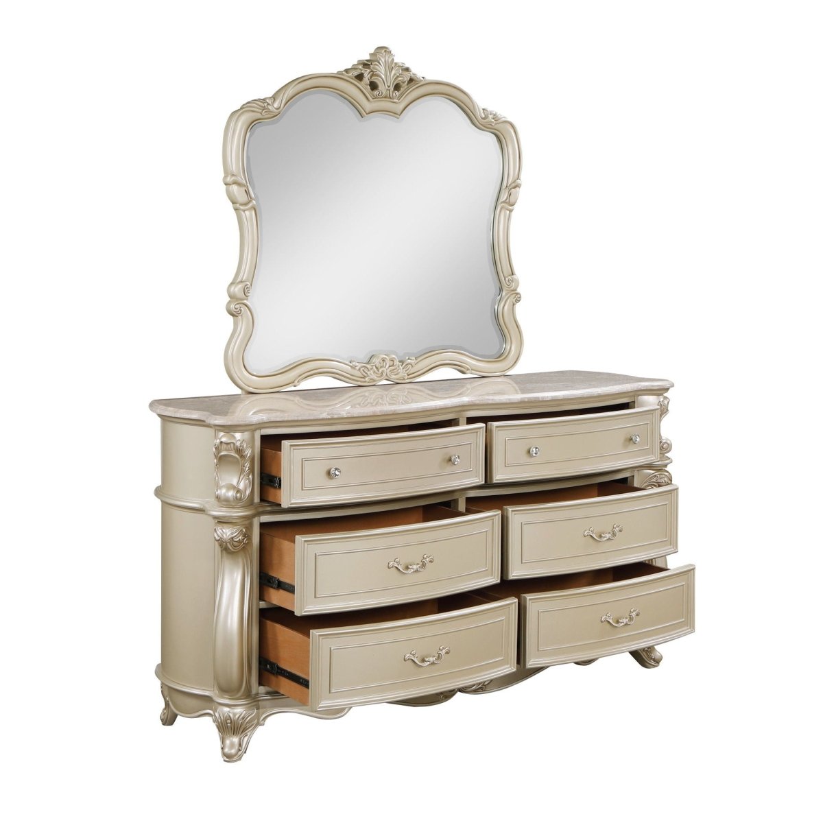 Monique - Mirror - Champagne Mirrors by New Classic - Walls Furniture & Mattress