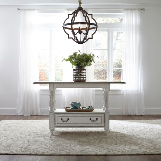 Magnolia Manor - Gathering Table - White Counter Tables by Liberty Furniture - Walls Furniture & Mattress