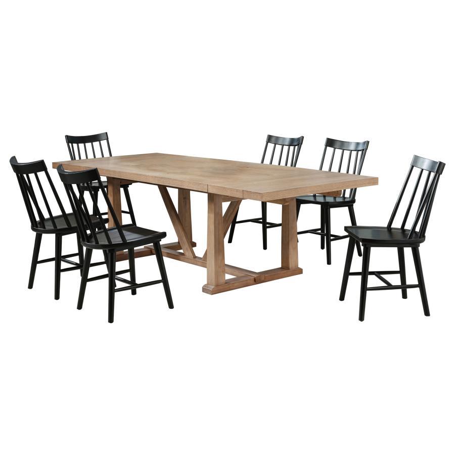 Middleton - 106" Extension Leaf Dining Set 8 + Piece Dining Room Sets by Coaster Fine Furniture - Walls Furniture & Mattress