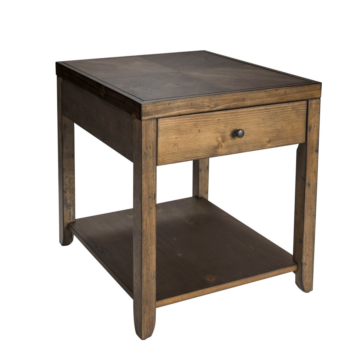 Mitchell - End Table - Dark Brown End Tables by Liberty Furniture - Walls Furniture & Mattress