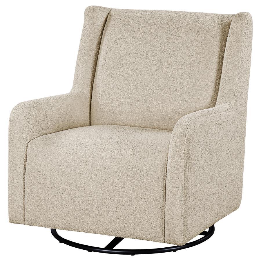 Serra - Boucle Upholstered Swivel Glider Recliner Swivel Glider Chairs by Coaster Fine Furniture - Walls Furniture & Mattress