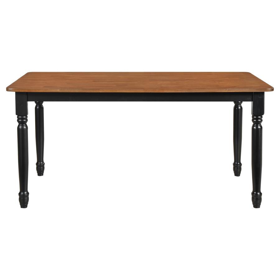 Hollyoak - Rectangular Wood Dining Table - Walnut Dining Tables by Coaster Fine Furniture - Walls Furniture & Mattress