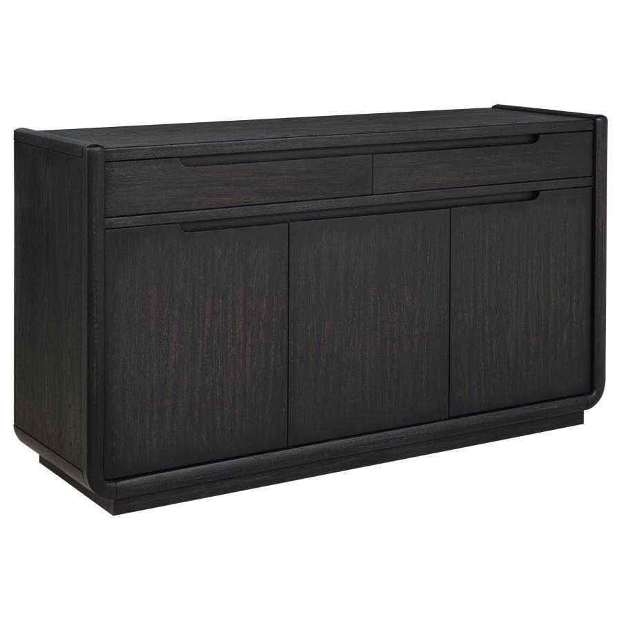 Leandro - 2 - Drawer Dining Sideboard Server - Burnished Black Servers by Coaster Fine Furniture - Walls Furniture & Mattress