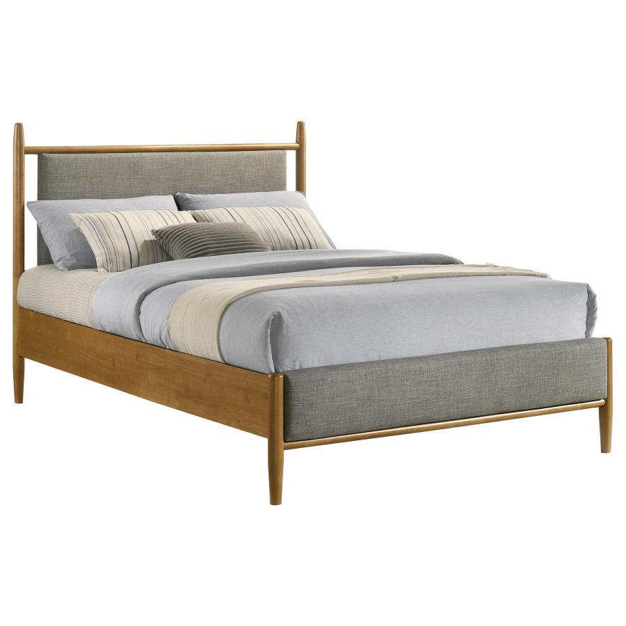 Mason - Panel Platform Bed Upholstered Beds by Coaster Fine Furniture - Walls Furniture & Mattress