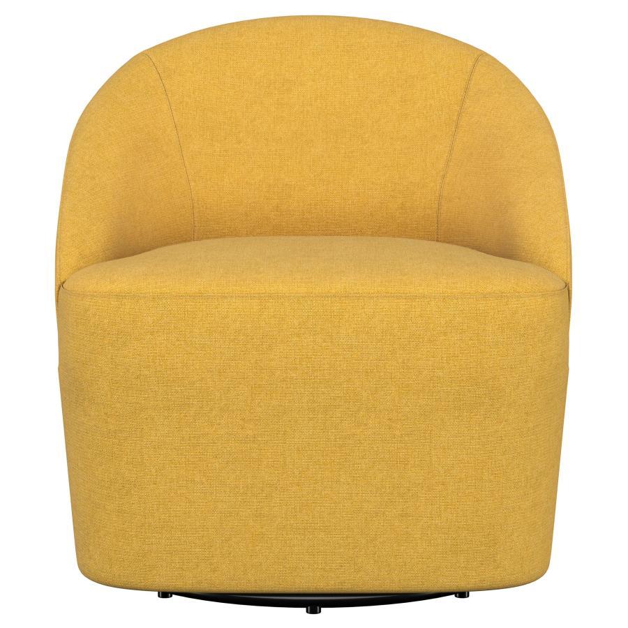 Leon - Upholstered Barrel Accent Swivel Chair Swivel Chairs by Coaster Fine Furniture - Walls Furniture & Mattress