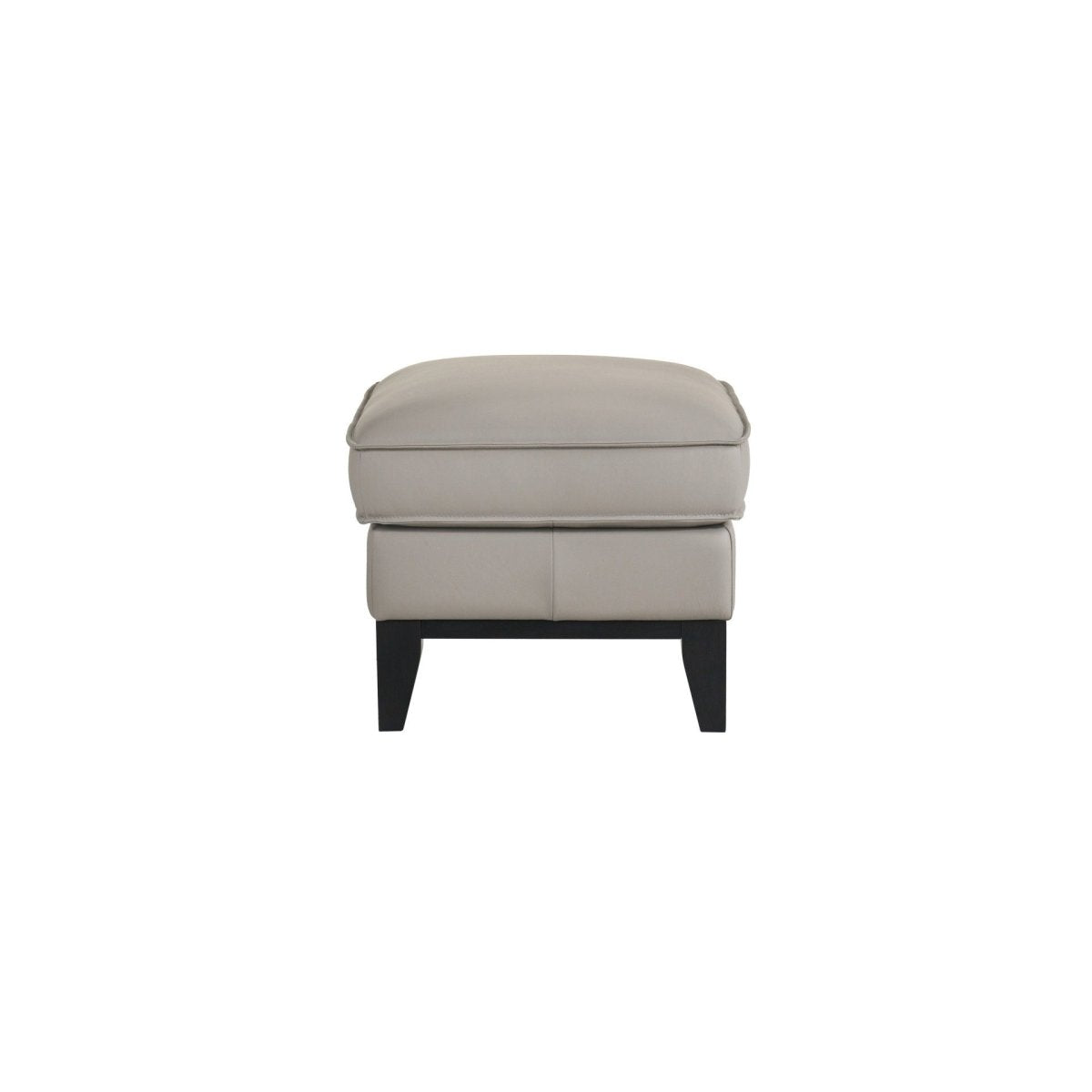 Aaron - Leather Ottoman - Mist Gray Upholstered Ottomans by New Classic - Walls Furniture & Mattress