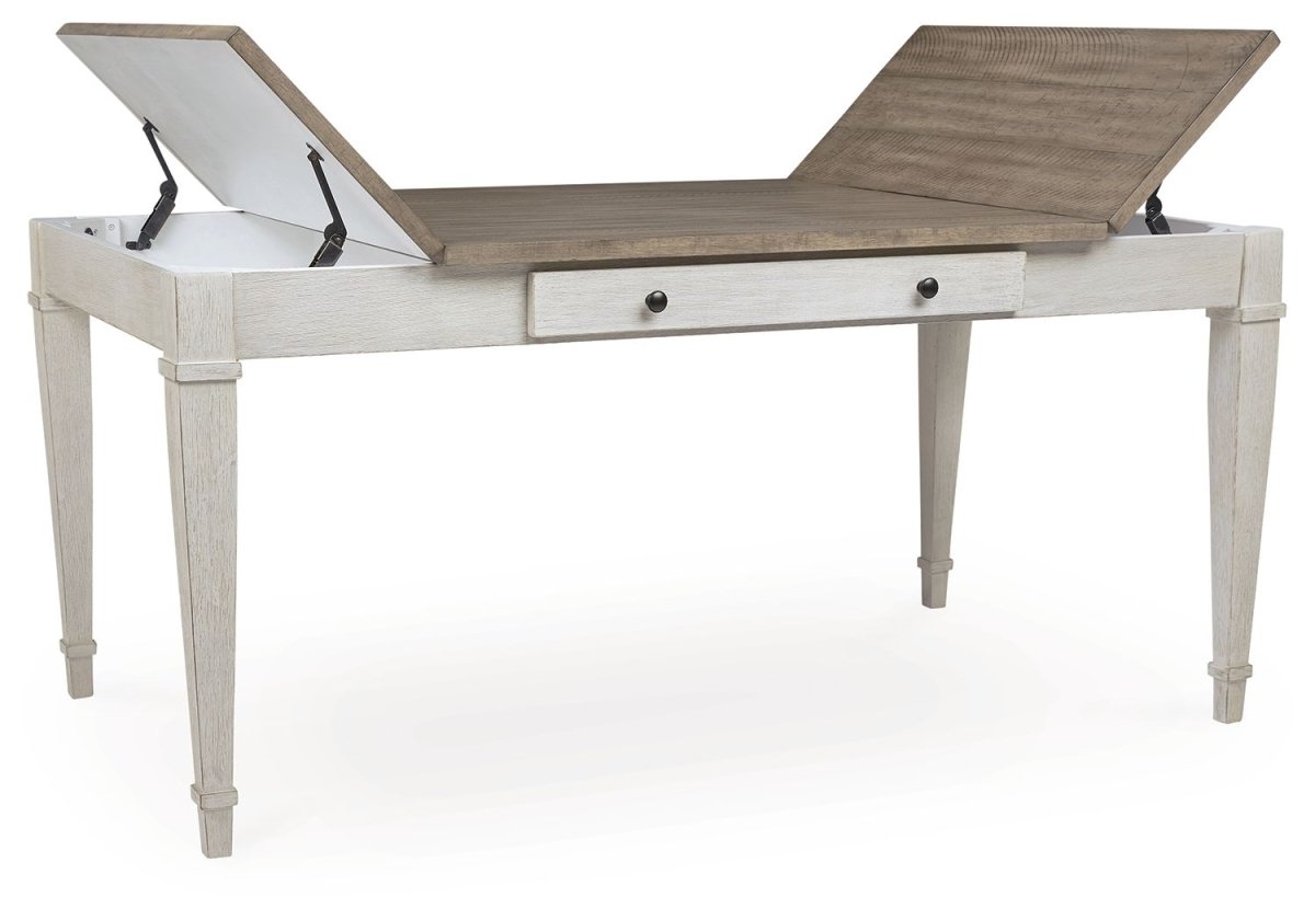 Skempton - RECT DRM Table w/Storage - White Dining Tables by Signature Design by Ashley® - Walls Furniture & Mattress